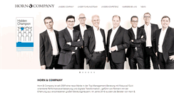 Desktop Screenshot of horn-company.de