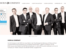 Tablet Screenshot of horn-company.de